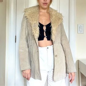 Vintage cream penny lane coat